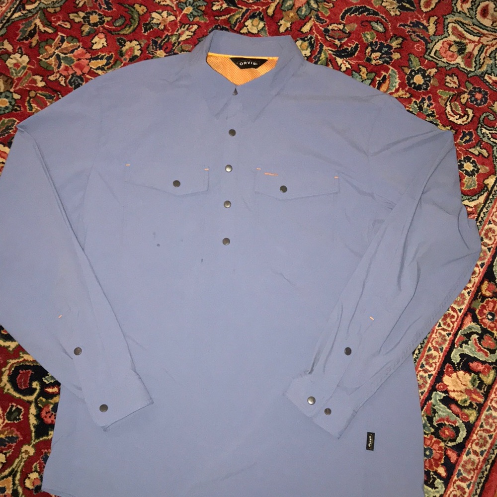 Men’s Orvis quick dry  long sleeve shirt